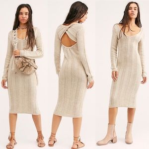 Free People Savannah Sweater Midi Dress